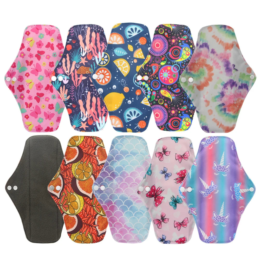 Reusable Bamboo Charcoal Menstrual Pads